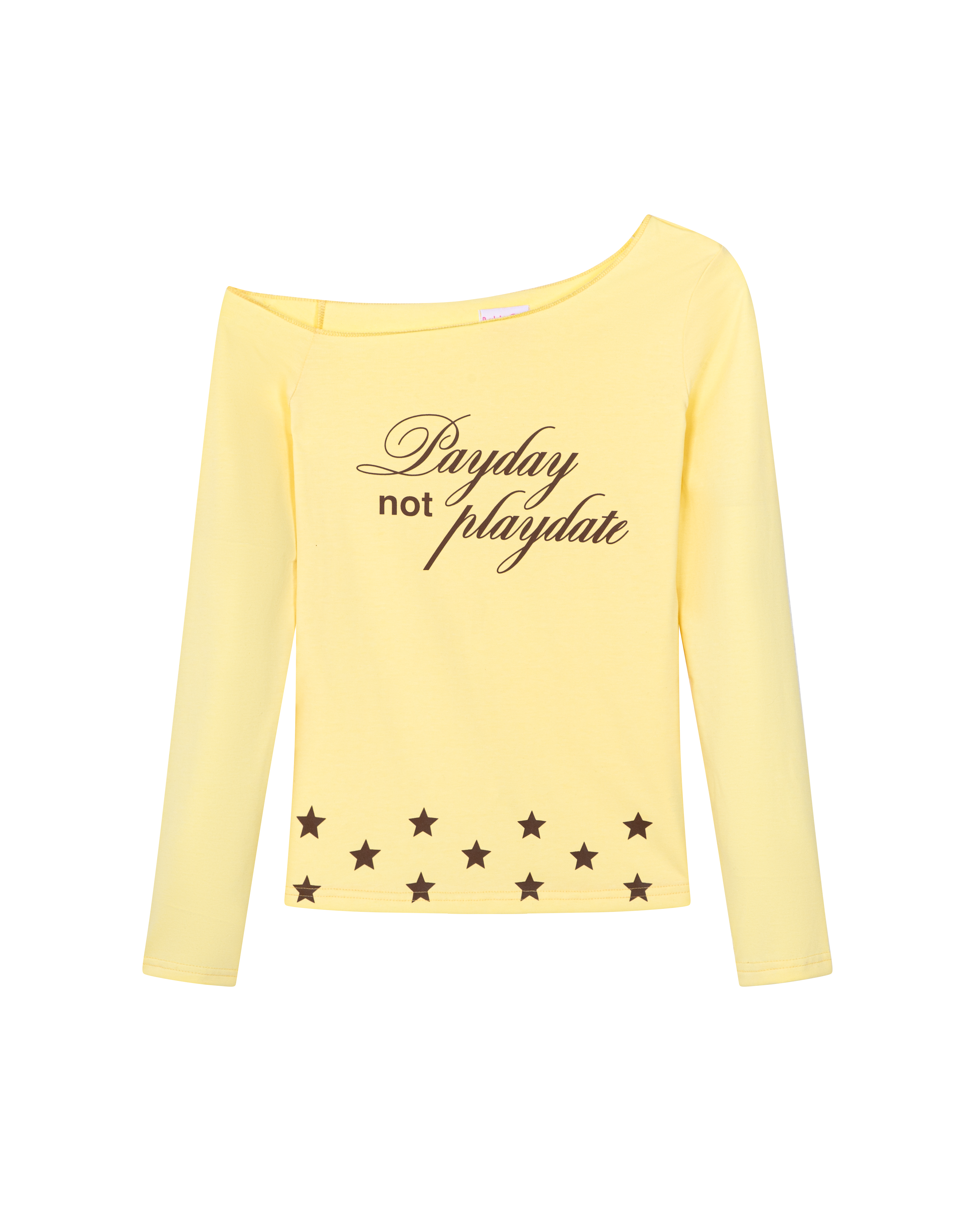 PAYDAY OFF SHOULDER LONG SLEEVE TEE