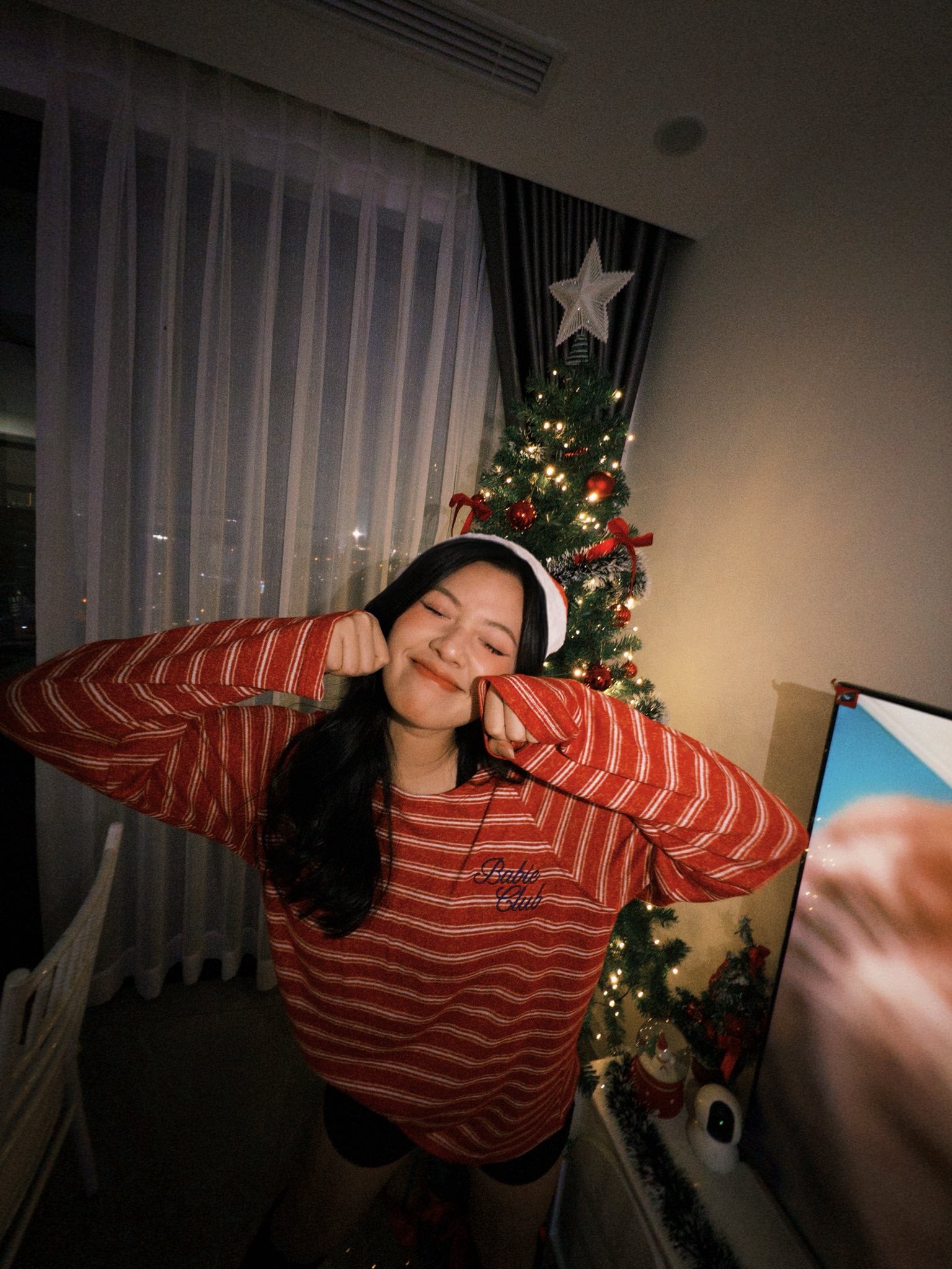 LOGO STRIPE LONG SLEEVE TEE