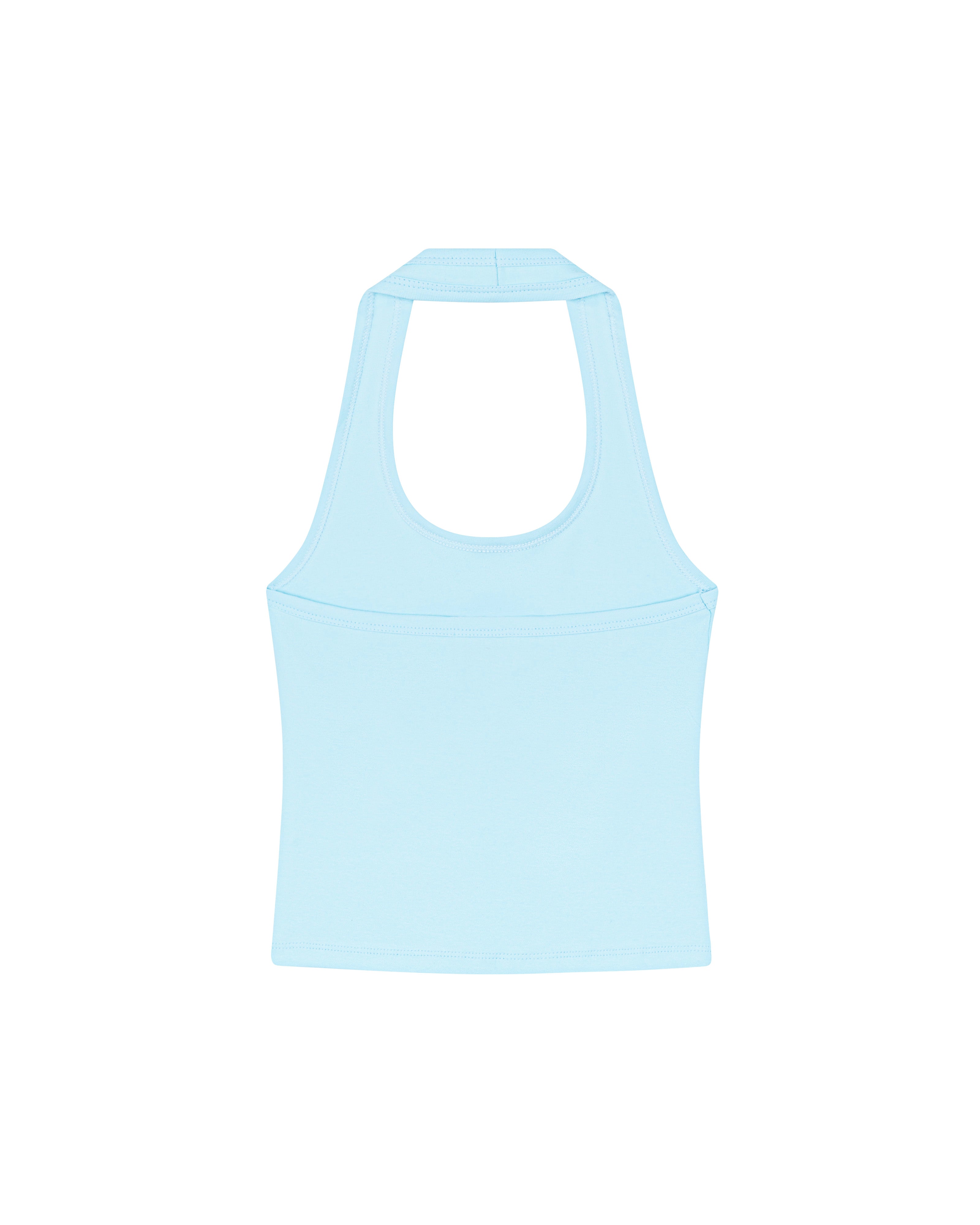 HEART HALTER TOP SKYBLUE